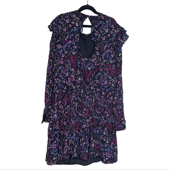 REISS Carey Floral Printed Ruffle Mini Dress - Picture 9 of 13